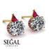 Hidden Halo Diamond Earrings - Rosalie No. 46