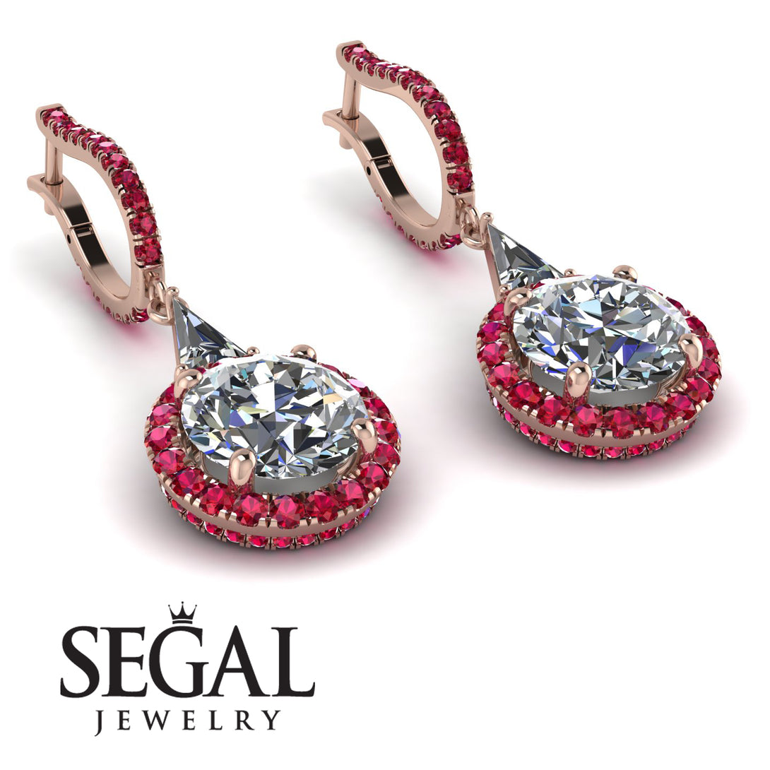 Hidden Halo Diamond Earrings - Joanna No. 47