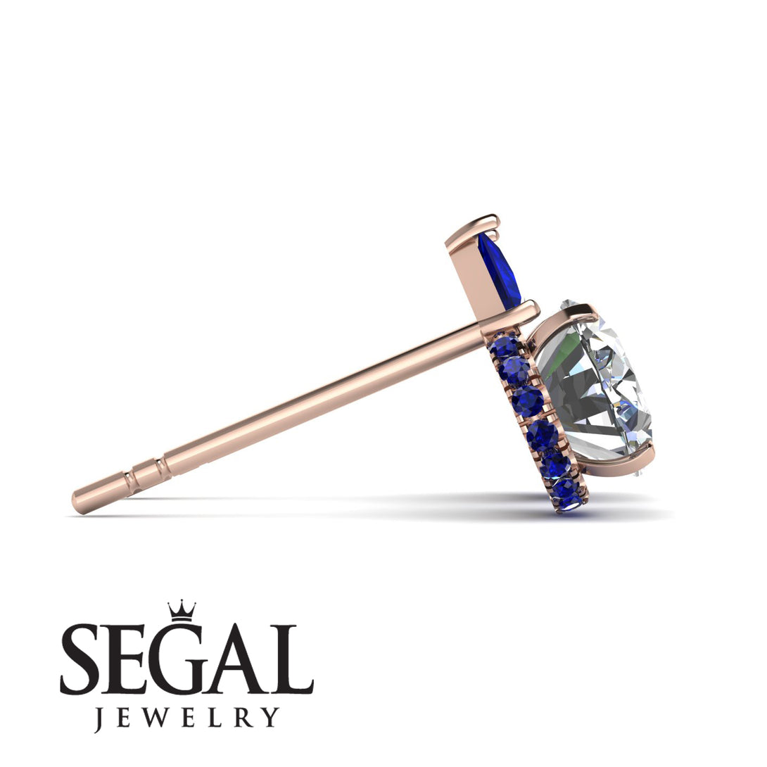 Hidden Halo Diamond Earrings - Rosalie No. 62