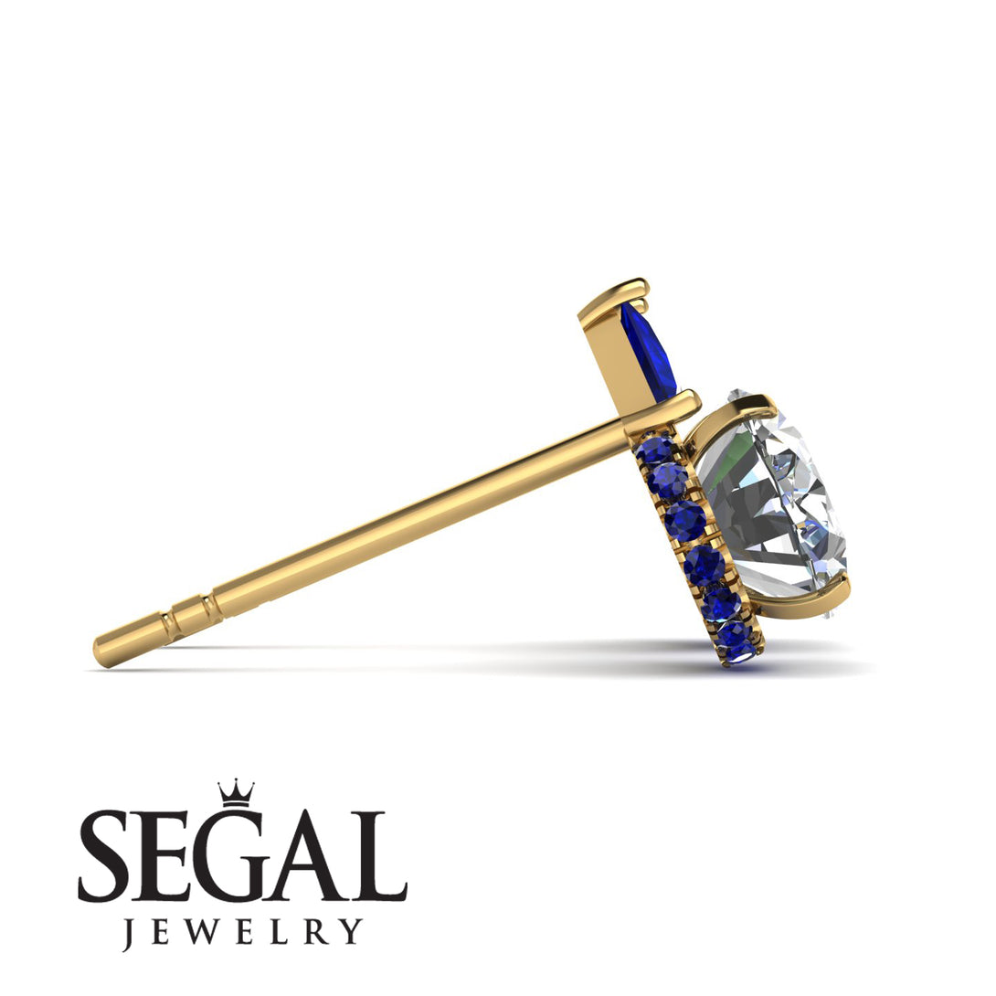 Hidden Halo Diamond Earrings - Rosalie No. 61