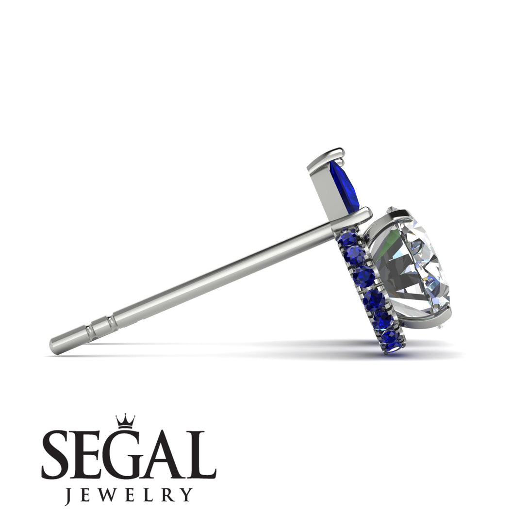 Hidden Halo Diamond Earrings - Rosalie No. 63