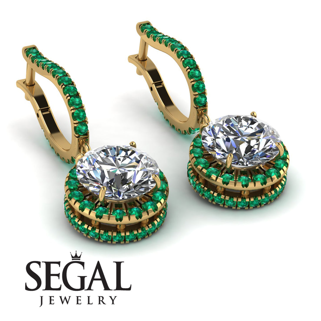Hidden Halo Diamond Hoop Earrings - Catalina No. 16