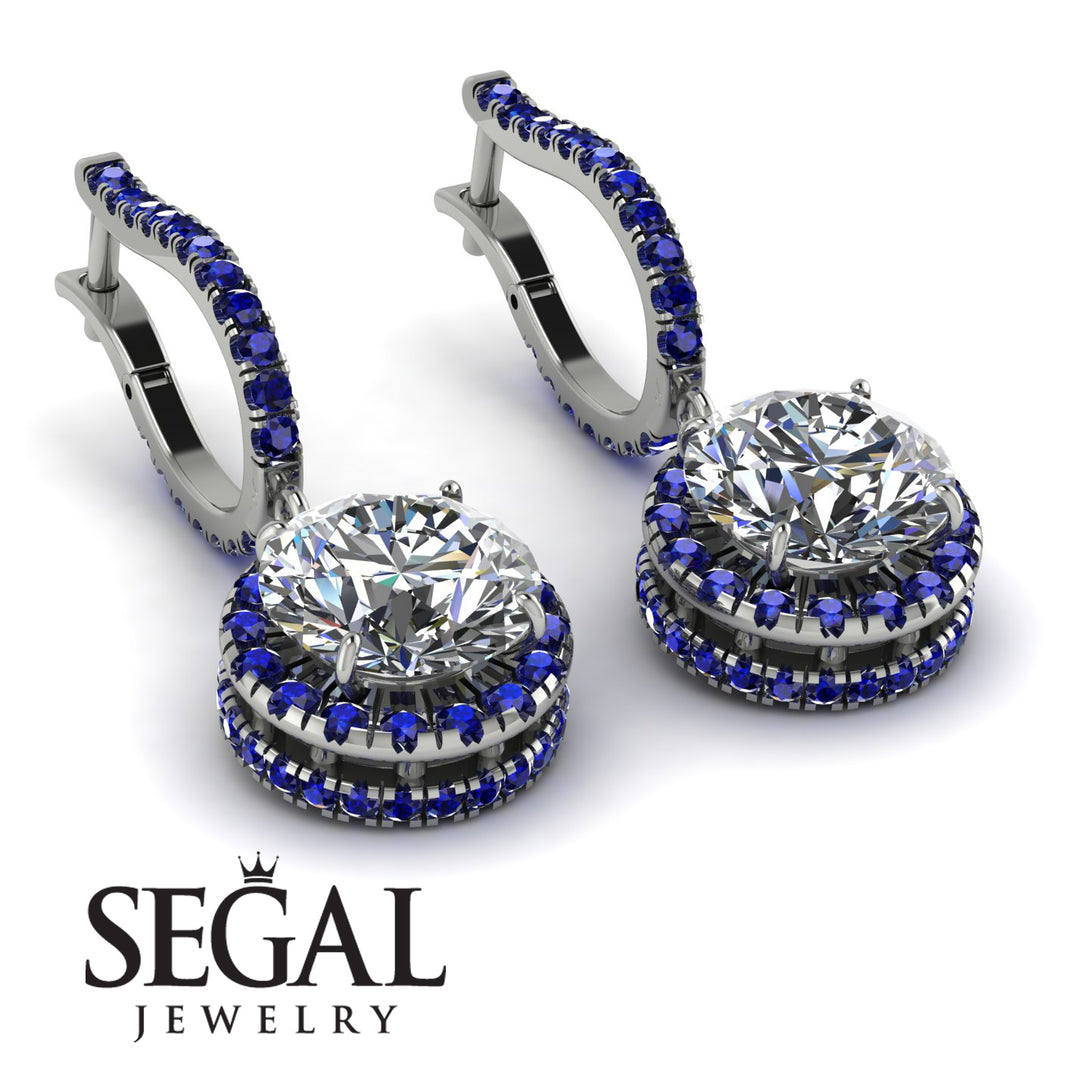 Hidden Halo Diamond Hoop Earrings - Catalina No. 63