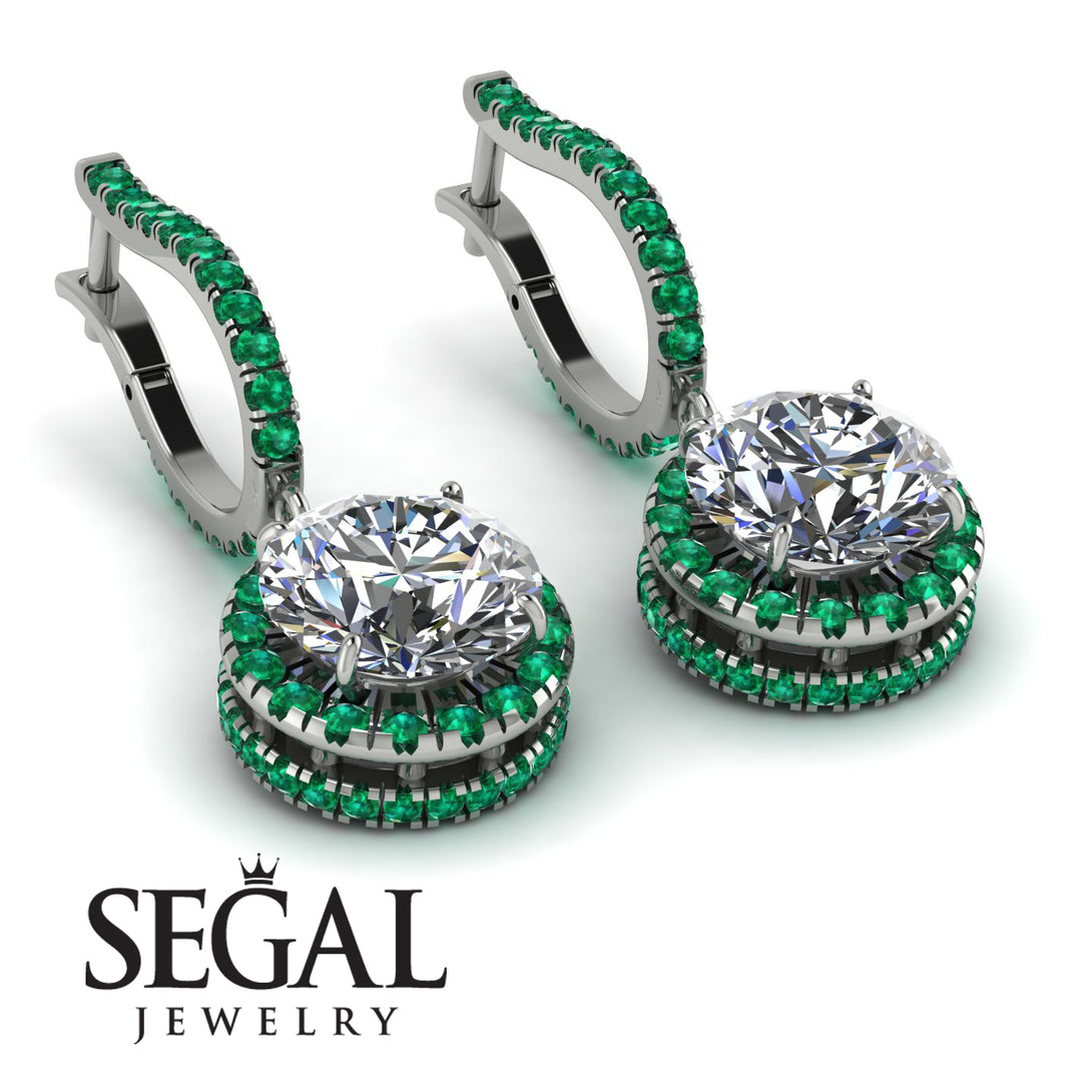 Hidden Halo Diamond Hoop Earrings - Catalina No. 18