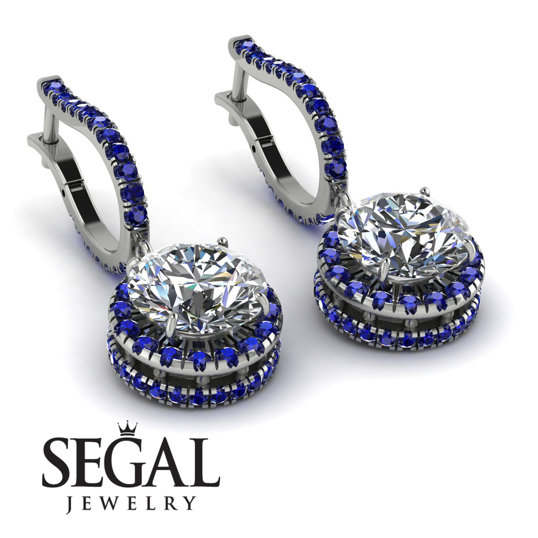 Hidden Halo Diamond Hoop Earrings - Catalina No. 63
