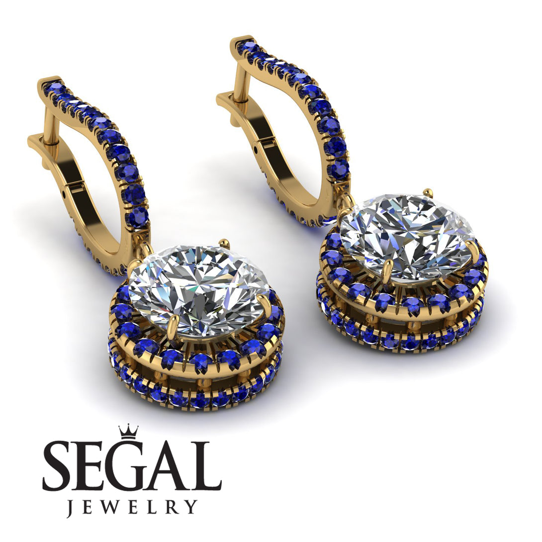 Hidden Halo Diamond Hoop Earrings - Catalina No. 61