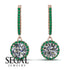 Hidden Halo Diamond Hoop Earrings - Catalina No. 17 image 2