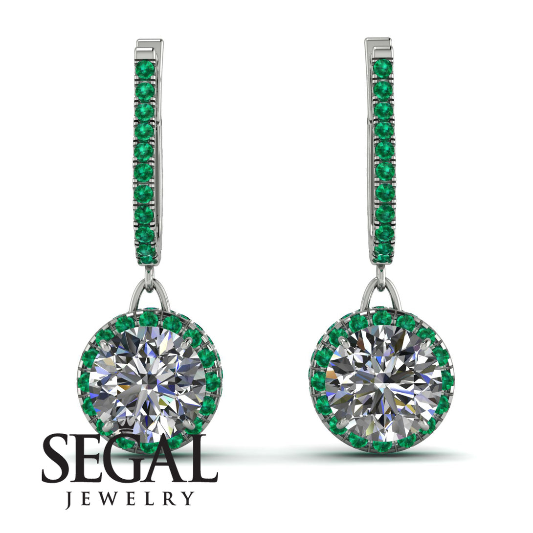Hidden Halo Diamond Hoop Earrings - Catalina No. 18