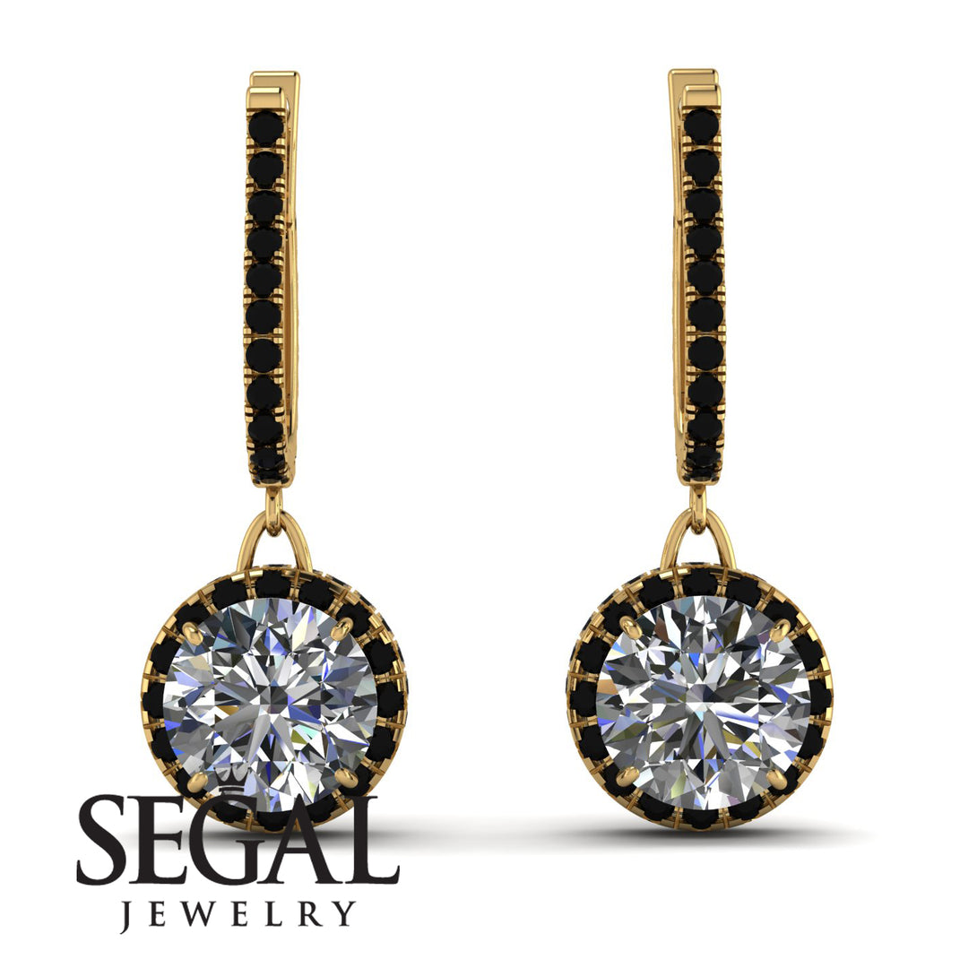 Hidden Halo Diamond Hoop Earrings - Catalina No. 31