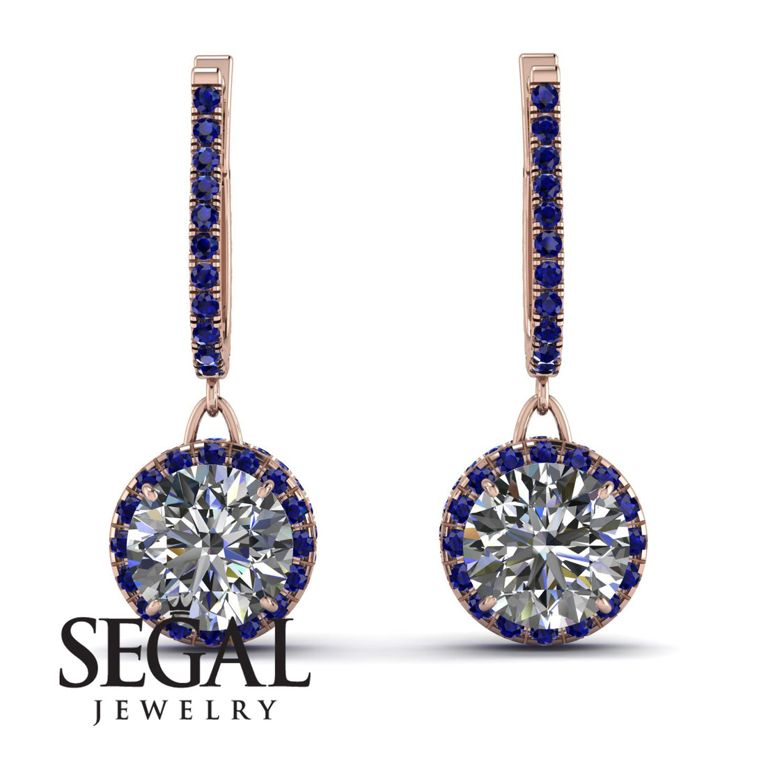 Hidden Halo Diamond Hoop Earrings - Catalina No. 62