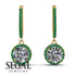 Hidden Halo Diamond Hoop Earrings - Catalina No. 16 image 2