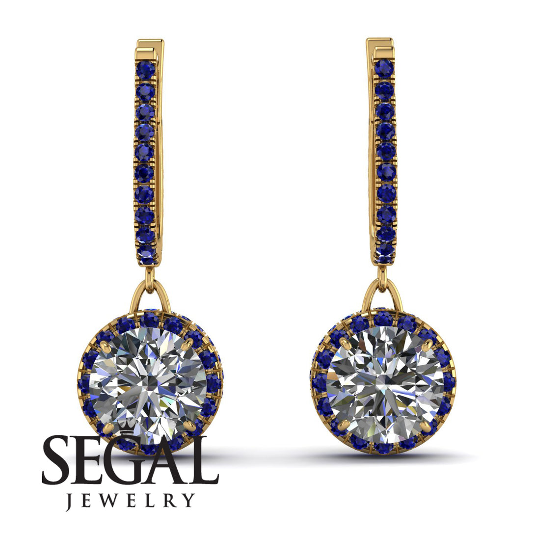 Hidden Halo Diamond Hoop Earrings - Catalina No. 61