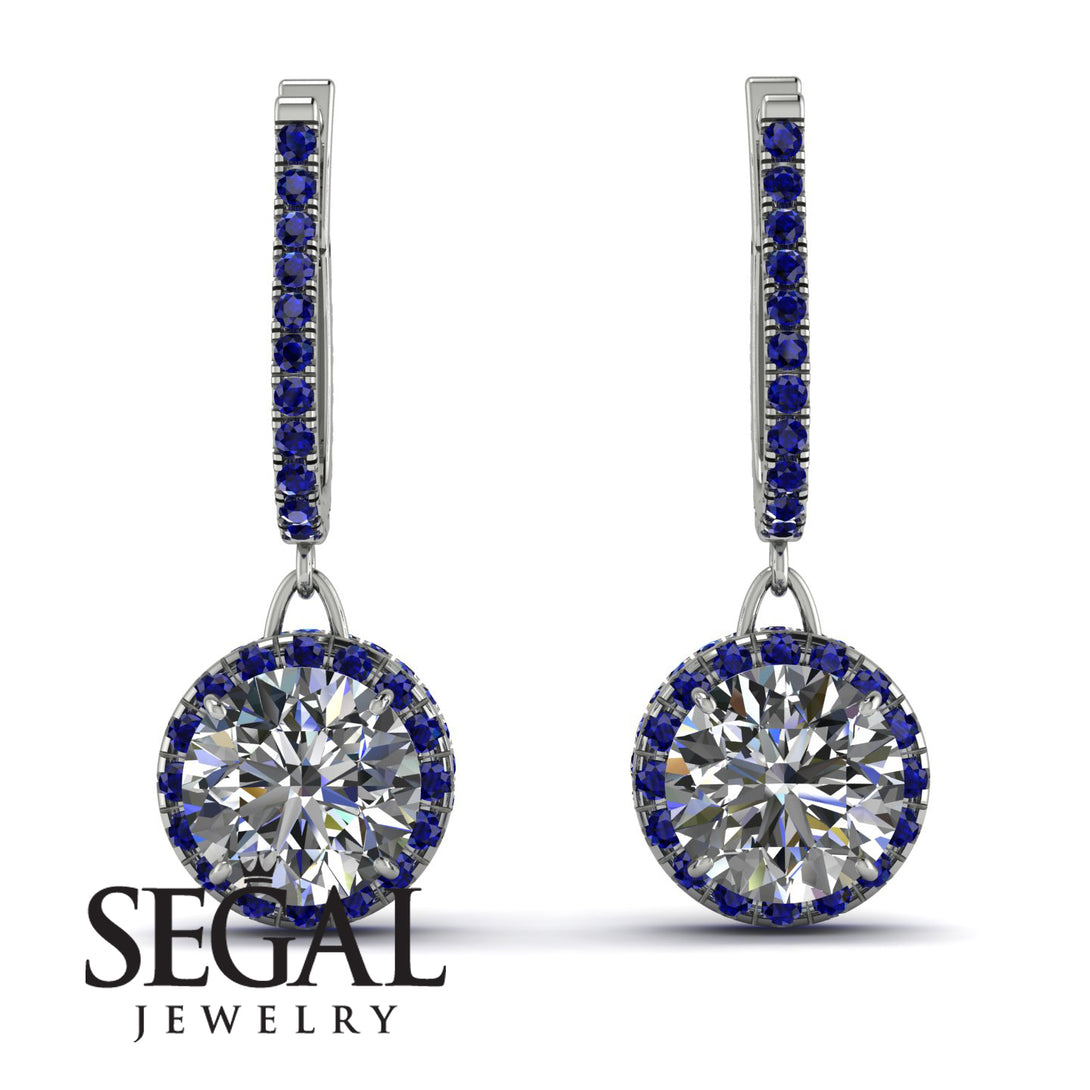 Hidden Halo Diamond Hoop Earrings - Catalina No. 63