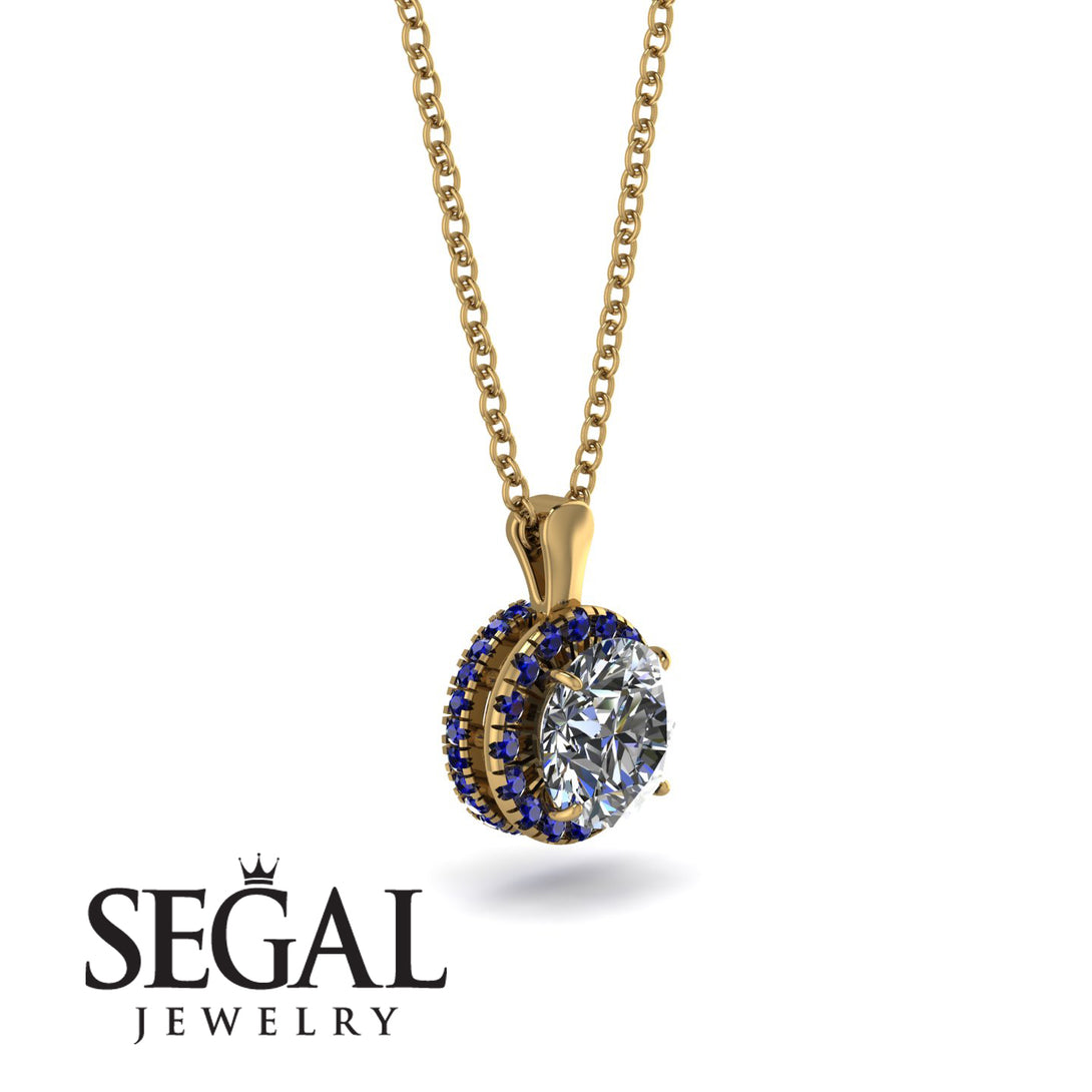 Hidden Halo Diamond Necklace - Catalina No. 61