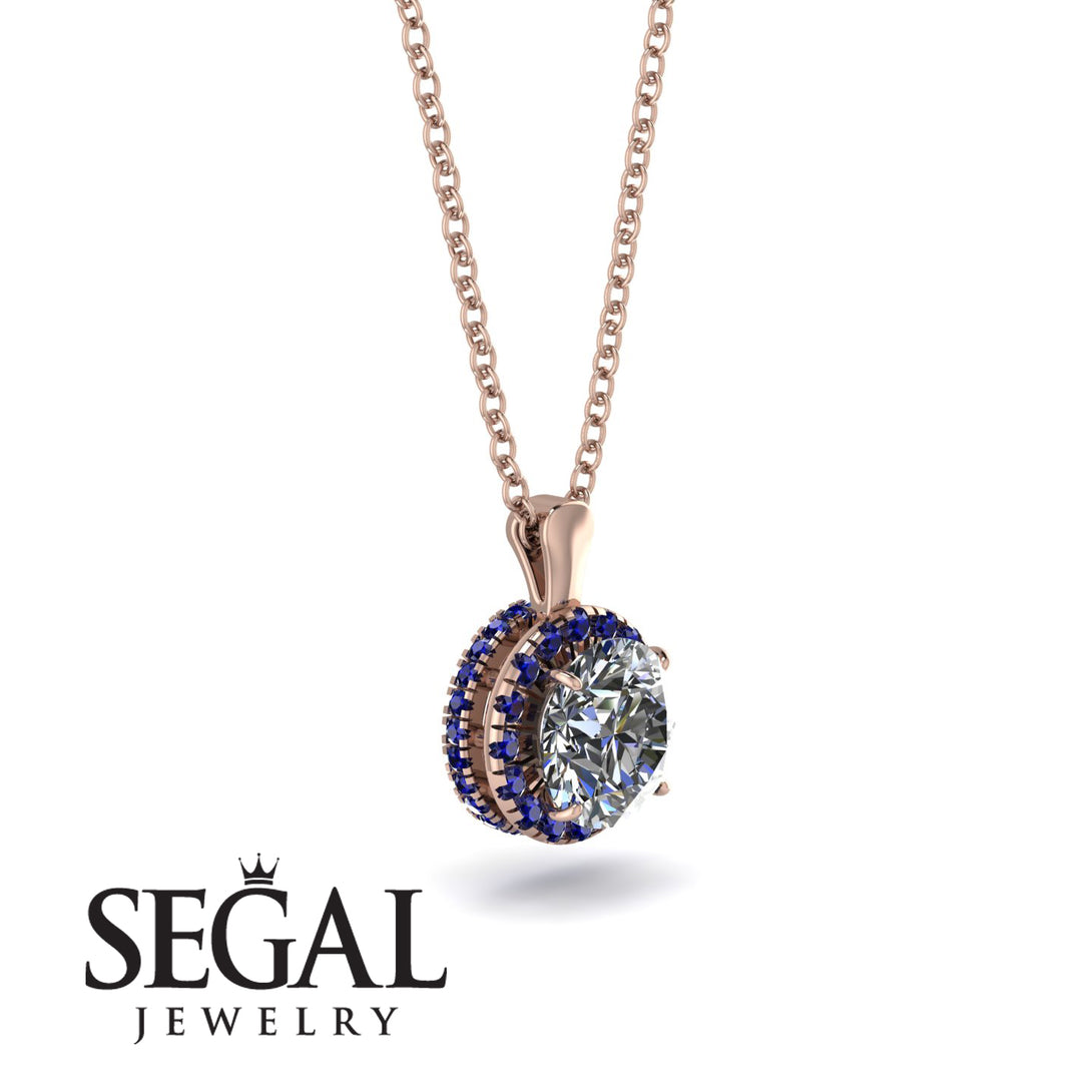 Hidden Halo Diamond Necklace - Catalina No. 62