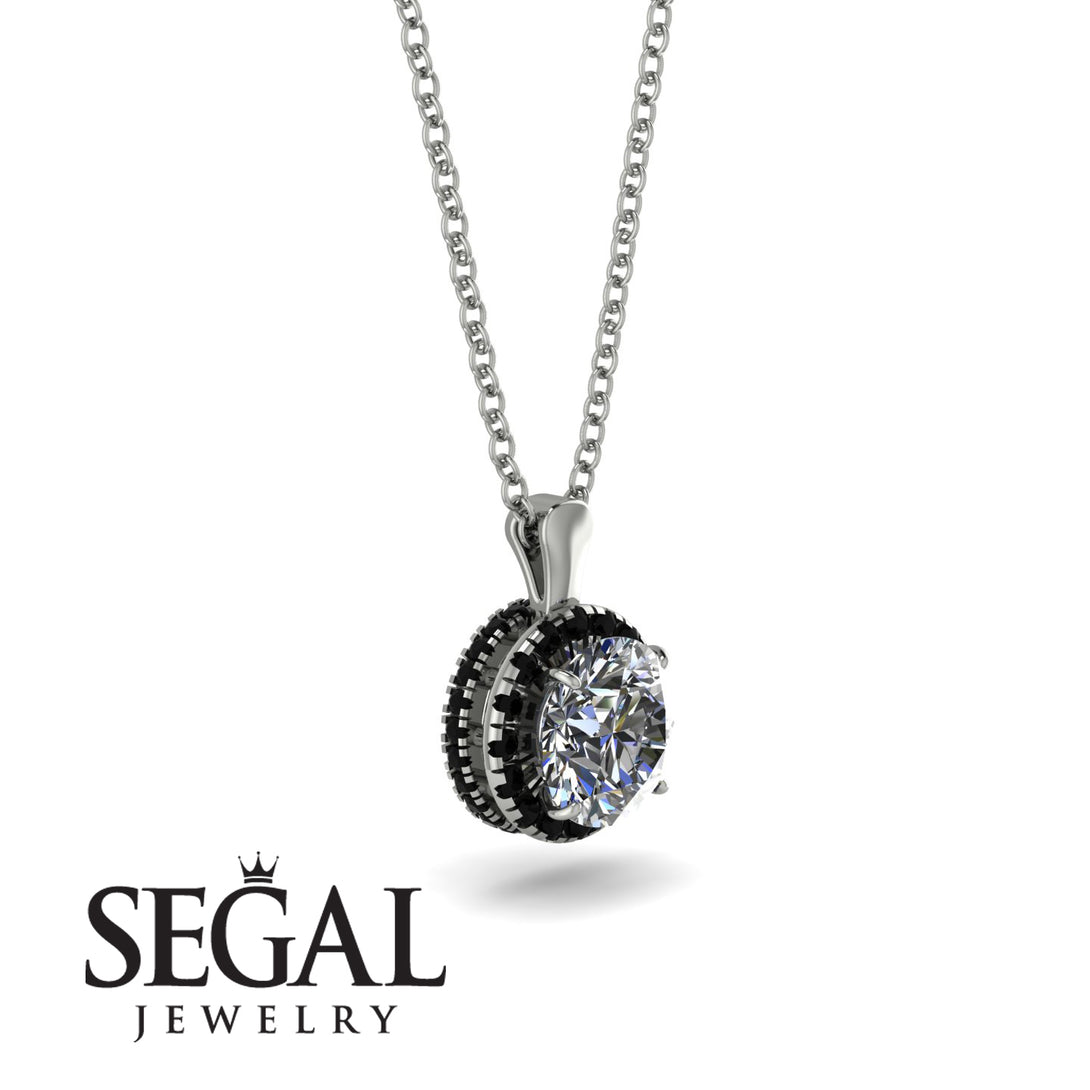 Hidden Halo Diamond Necklace - Catalina No. 33