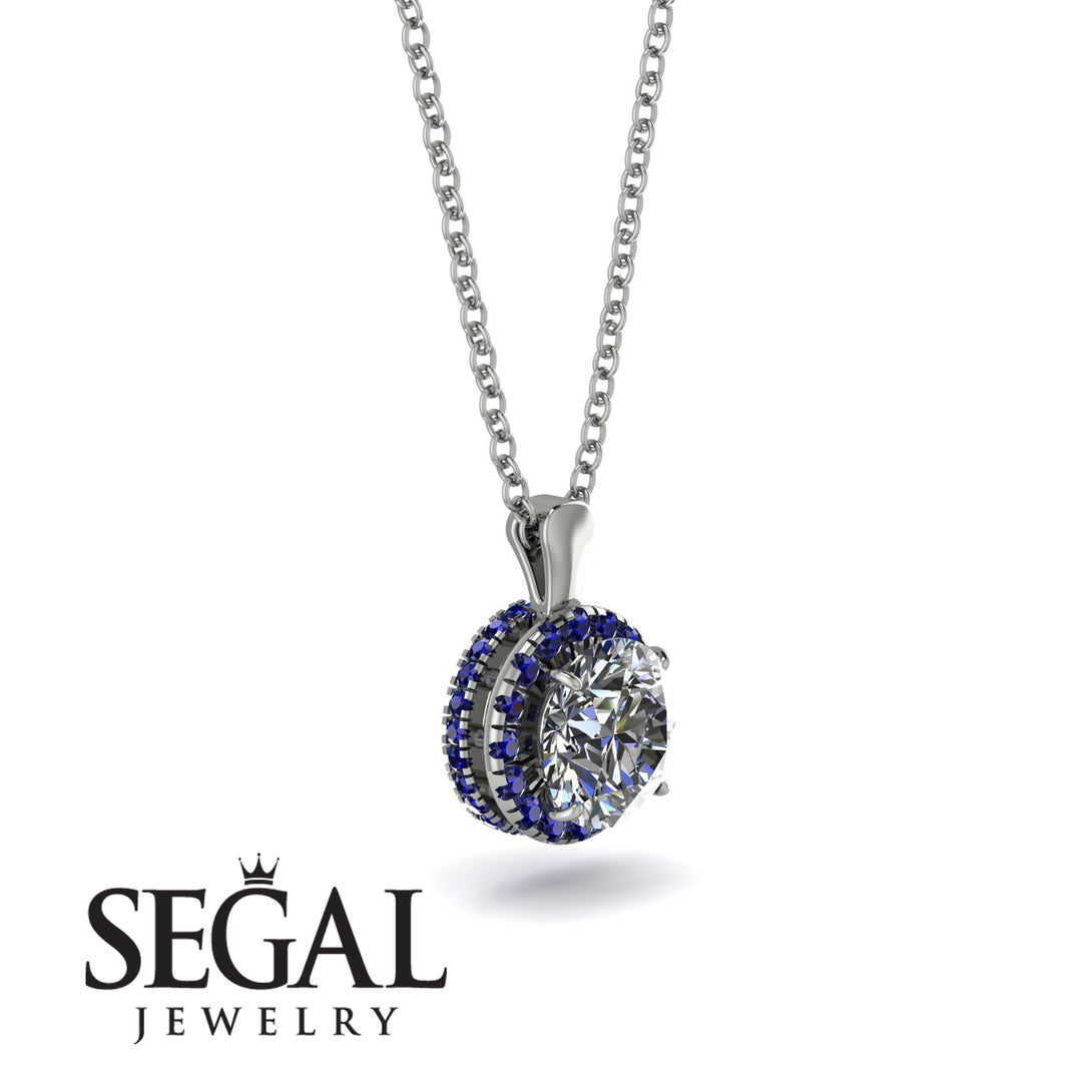 Hidden Halo Diamond Necklace - Catalina No. 63