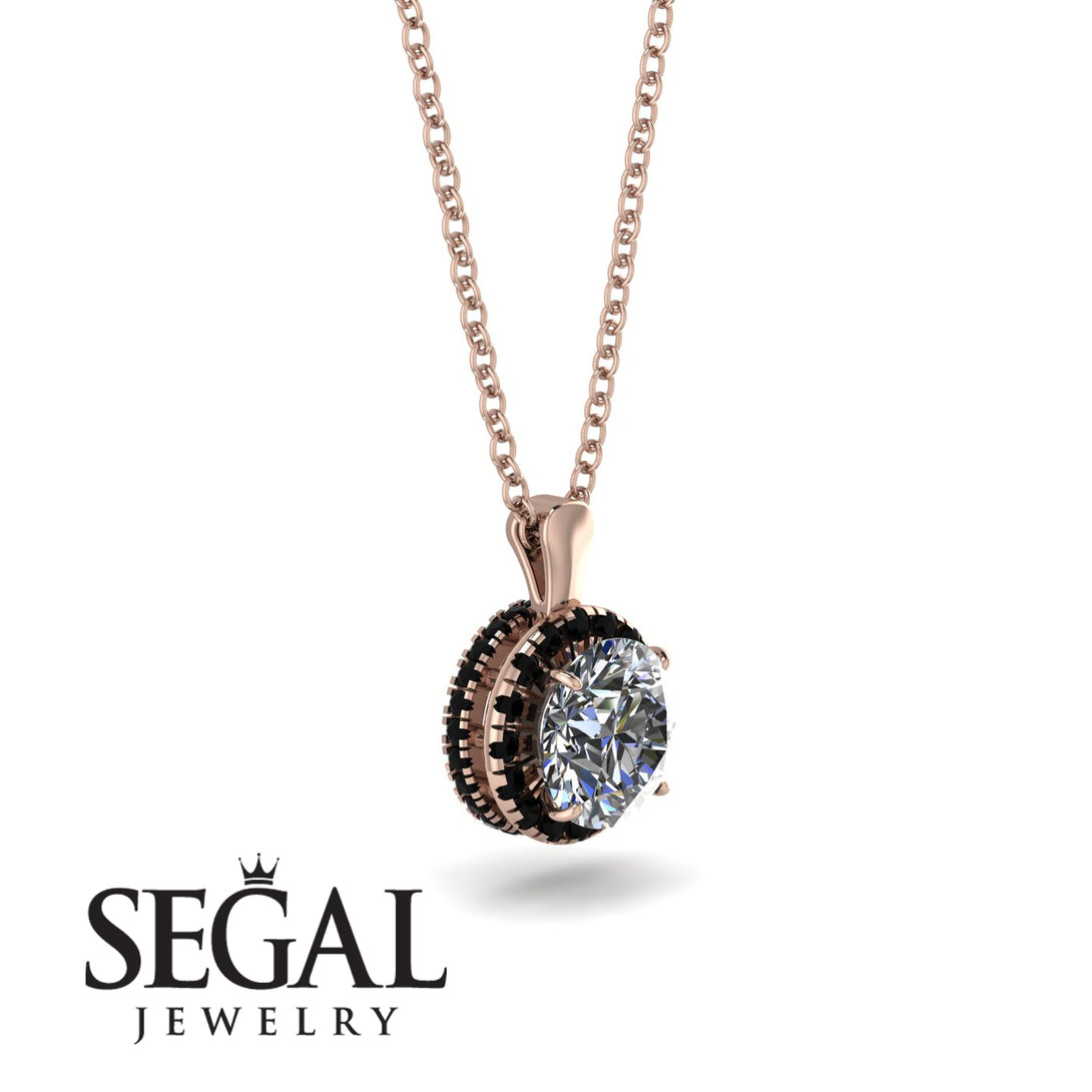 Hidden Halo Diamond Necklace - Catalina No. 32