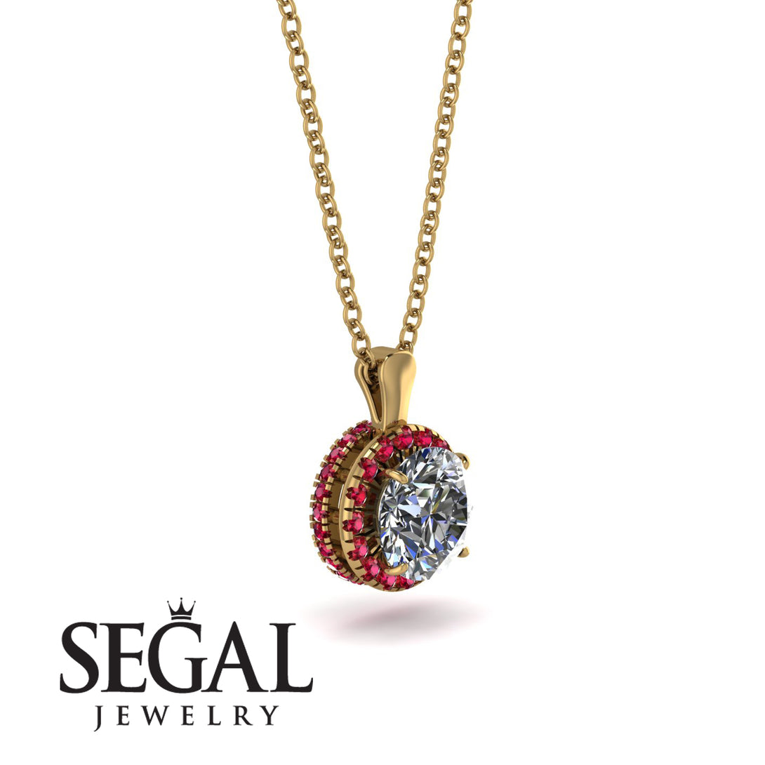 Hidden Halo Diamond Necklace - Catalina No. 46