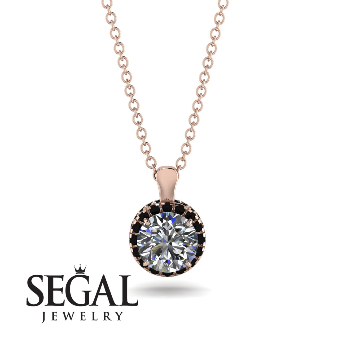 Hidden Halo Diamond Necklace - Catalina No. 32