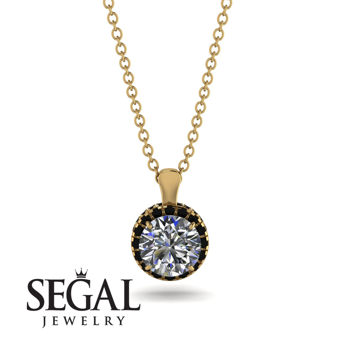 Hidden Halo Diamond Necklace - Catalina No. 31