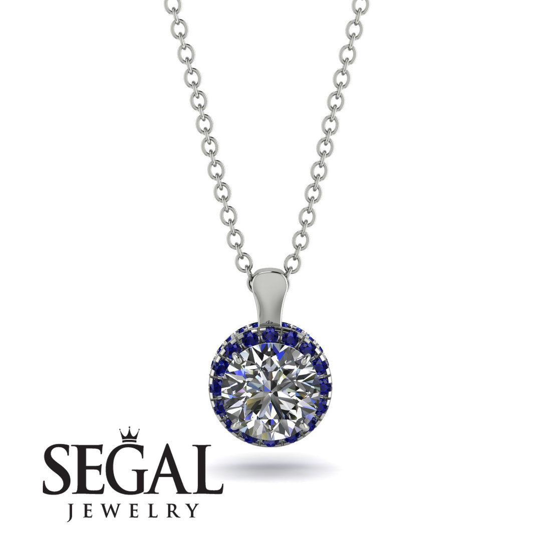 Hidden Halo Diamond Necklace - Catalina No. 63