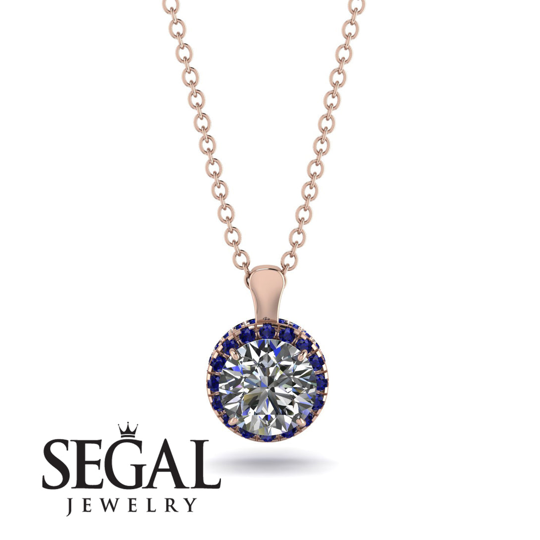 Hidden Halo Diamond Necklace - Catalina No. 62