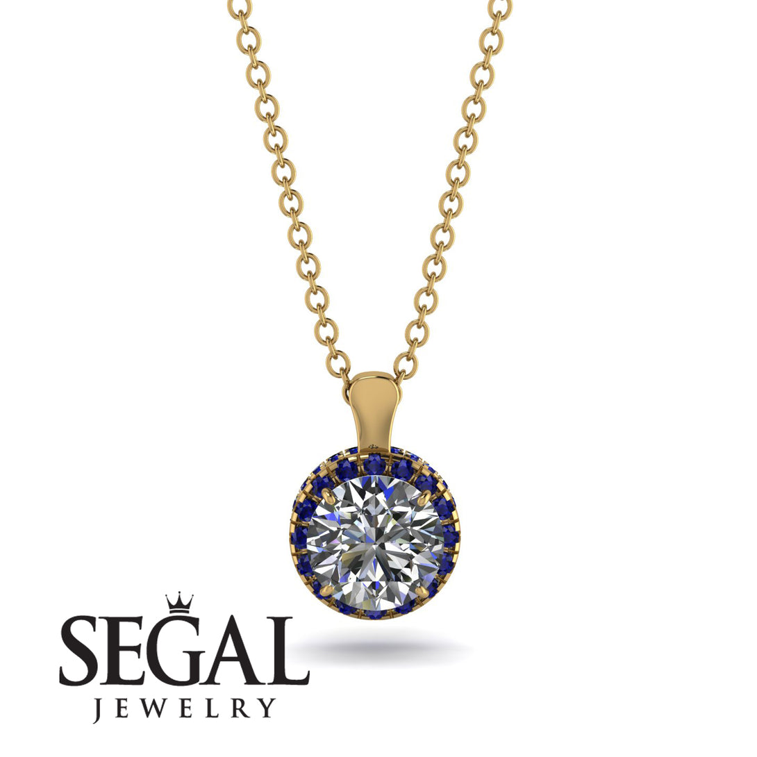 Hidden Halo Diamond Necklace - Catalina No. 61