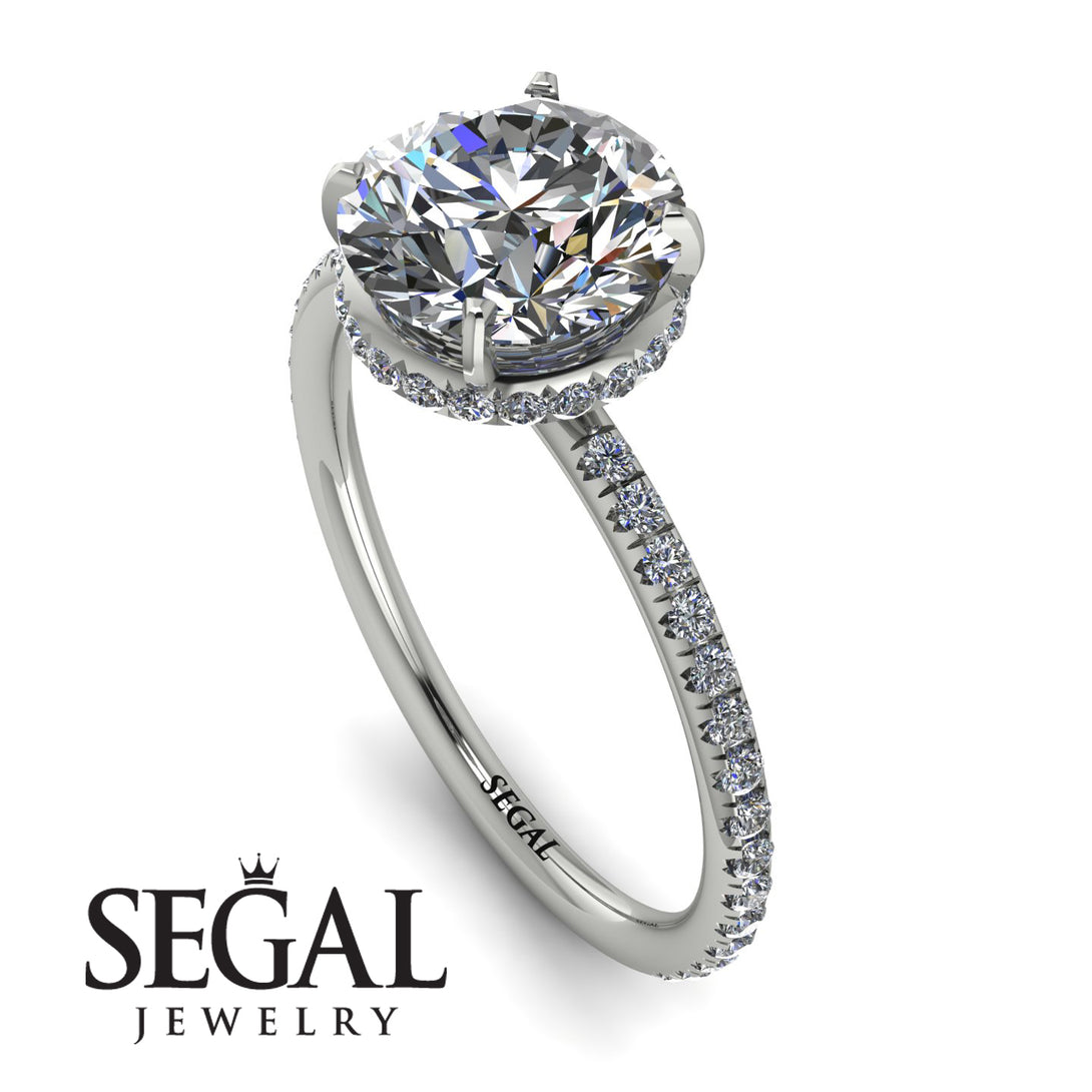 Hidden Halo Diamond Ring - Fiona No. 3