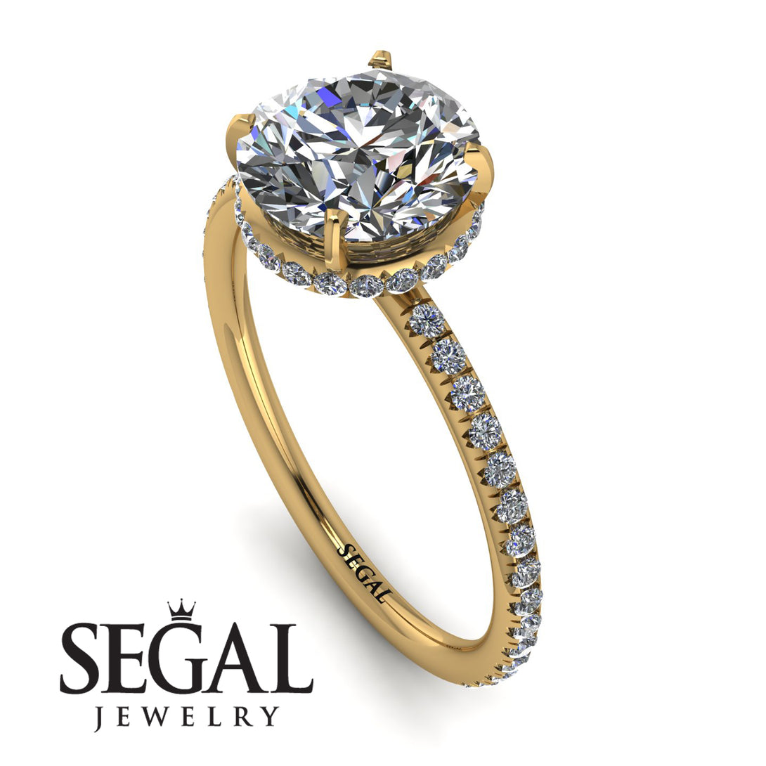 Hidden Halo Diamond Ring - Fiona No. 1