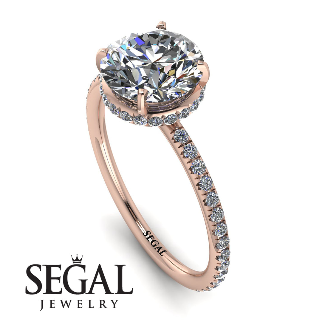 Hidden Halo Diamond Ring - Fiona No. 2