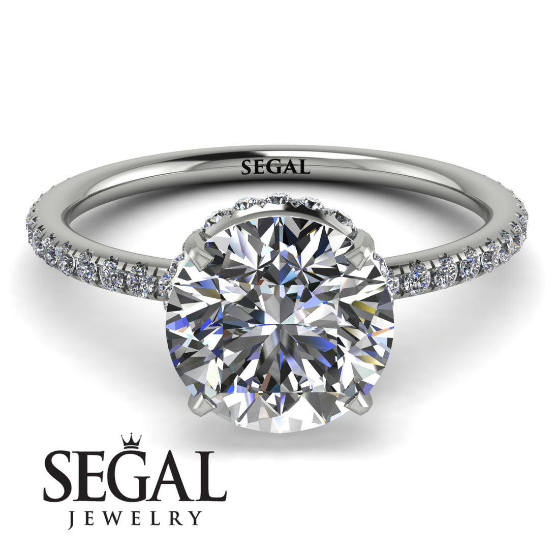 Hidden Halo Diamond Ring - Fiona No. 3