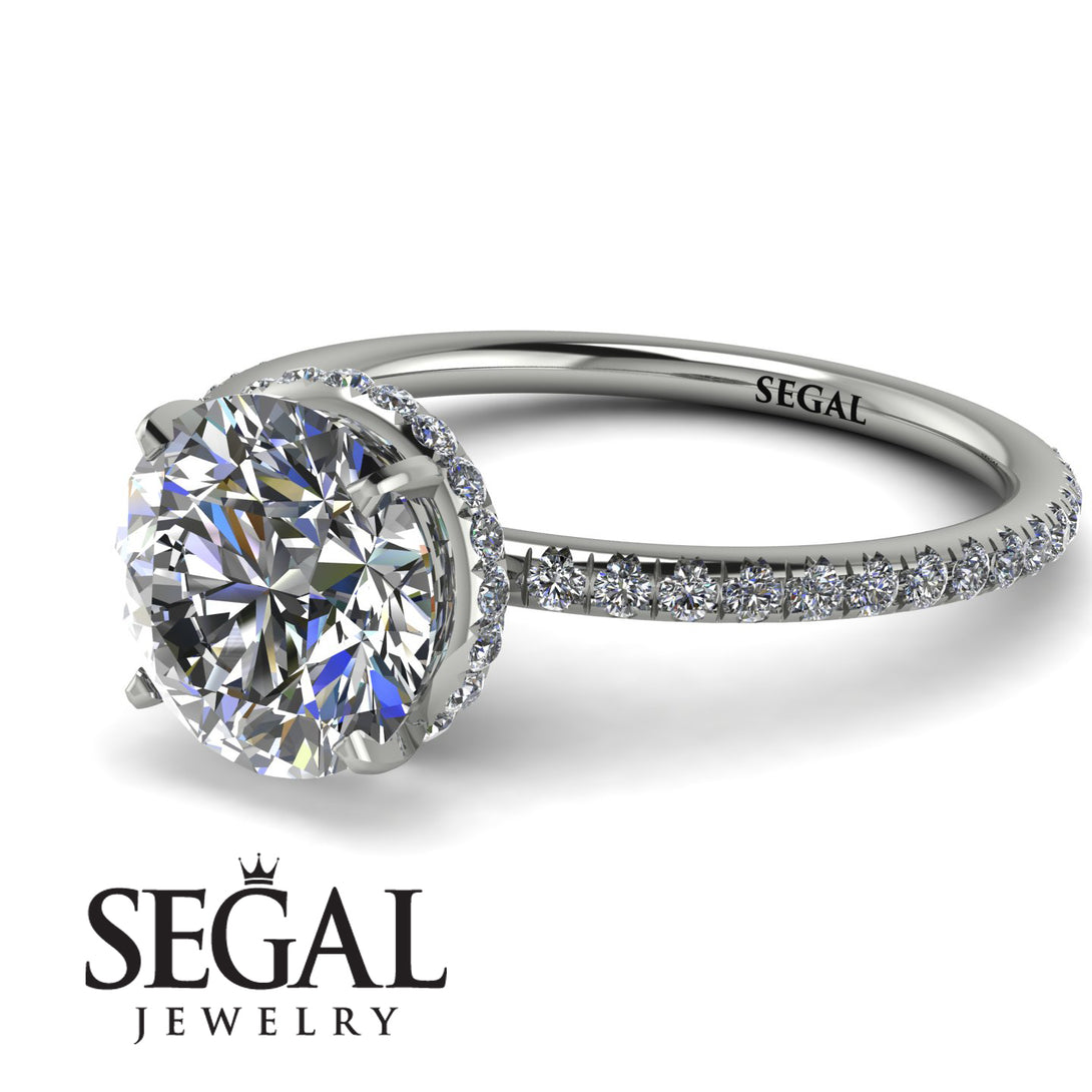 Hidden Halo Diamond Ring - Fiona No. 3