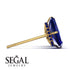 Hidden Halo Emerald Cut Sapphire Earrings - Vanessa No. 73 image 2