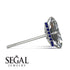 Hidden Halo Emerald Cut Diamond Earrings - Vanessa No. 63 image 2