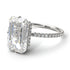 Hidden Halo Emerald Cut Diamond Engagement Ring - Vanessa No. 3