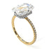 Two Tones Hidden Halo Emerald Cut Diamond Engagement Ring - Vanessa No. 77