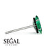 Hidden Halo Marquise Emerald Earrings - Journey No. 36