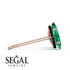 Hidden Halo Marquise Emerald Earrings - Journey No. 35