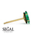 Hidden Halo Marquise Emerald Earrings - Journey No. 34