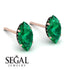 Hidden Halo Marquise Emerald Earrings - Journey No. 35 image 3