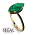 Hidden Halo Marquise Emerald Engagement Ring - Journey No. 34 image 2