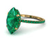 Hidden Halo Marquise Emerald Engagement Ring - Journey No. 19 image 1
