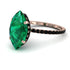 Hidden Halo Marquise Emerald Engagement Ring - Journey No. 35