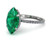 Hidden Halo Marquise Emerald Engagement Ring - Journey No. 6 image 1