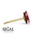 Hidden Halo Marquise Ruby Earrings - Journey No. 40 image 2