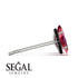 Hidden Halo Marquise Ruby Earrings - Journey No. 42