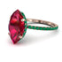 Hidden Halo Marquise Ruby Engagement Ring - Journey No. 26 image 1