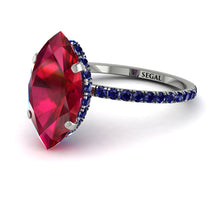 Hidden Halo Marquise Ruby Engagement Ring - Journey No. 72 image 1