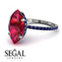 Hidden Halo Marquise Ruby Engagement Ring - Journey No. 72 image 10